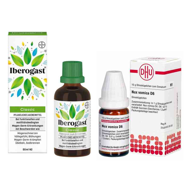 Iberogast® Classic + Nux Vomica D6 Globuli 1 Set von  PZN 08106620