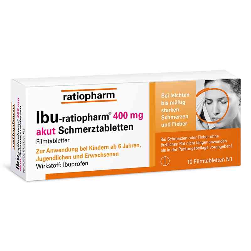 IBU ratiopharm 400 akut Schmerztabletten 10 stk von ratiopharm GmbH PZN 00266011