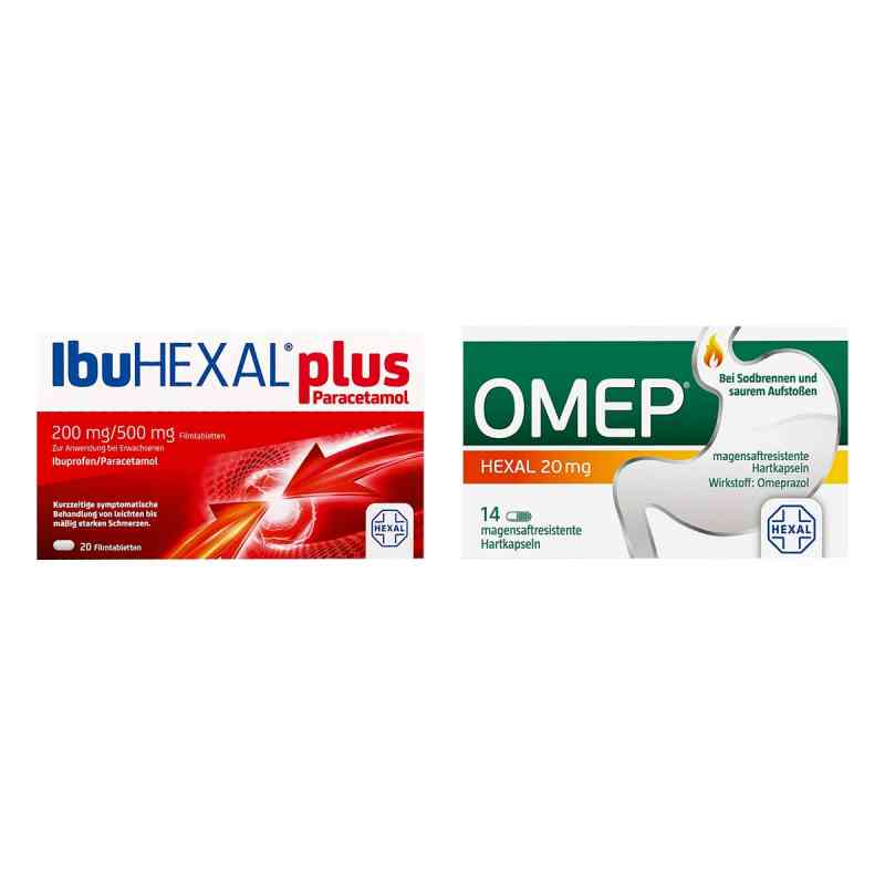 IbuHEXAL Plus Paracetamol Fta 20 stk+ Omep HEXAL 20mg 14 stk 1 Pck von  PZN 08103001