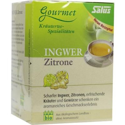 Ingwer Zitrone Tee Salus Filterbeutel 15 stk von SALUS Pharma GmbH PZN 07782069