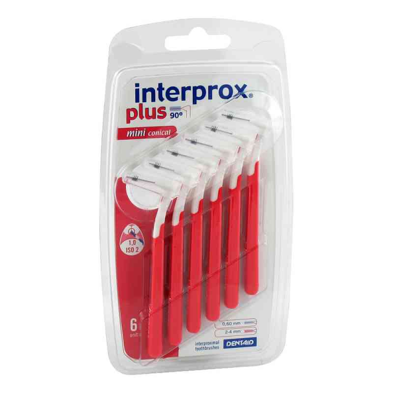 Interprox plus mini conical rot Interdentalbürste 6 stk von DENTAID GmbH PZN 09096585
