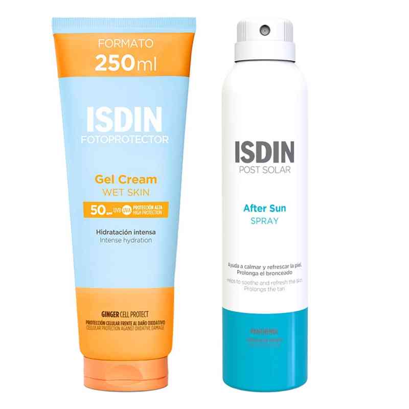 ISDIN Fotoprotector Gel Cream Sonnenschutz Lsf 50 + After Sun 250+200 ml von ISDIN GmbH PZN 08106449