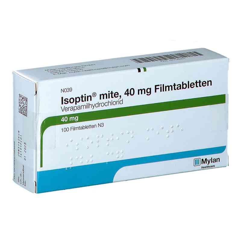 Isoptin mite 40mg 100 stk von Mylan Healthcare GmbH PZN 02709464