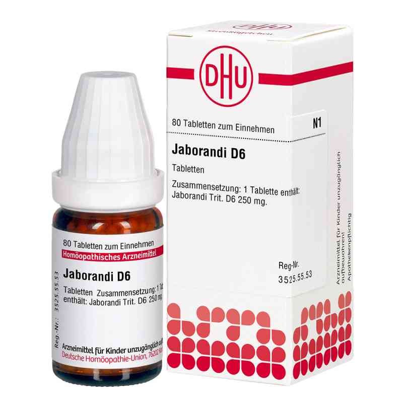 Jaborandi D6 Tabletten 80 stk von DHU-Arzneimittel GmbH & Co. KG PZN 02631911