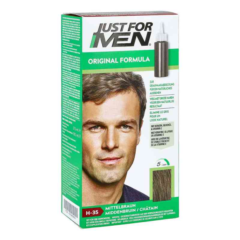 Just for men Tönungsshampoo mittelbraun 60 ml von Pharma Netzwerk PNW GmbH PZN 01465416