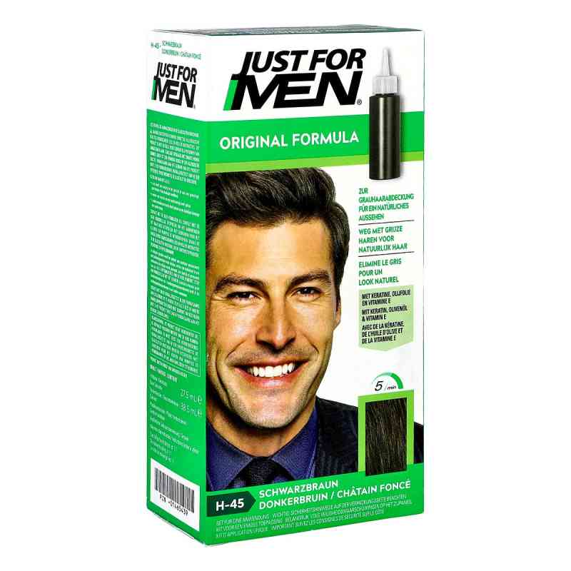 Just for men Tönungsshampoo schwarzbraun 60 ml von Pharma Netzwerk PNW GmbH PZN 01465439