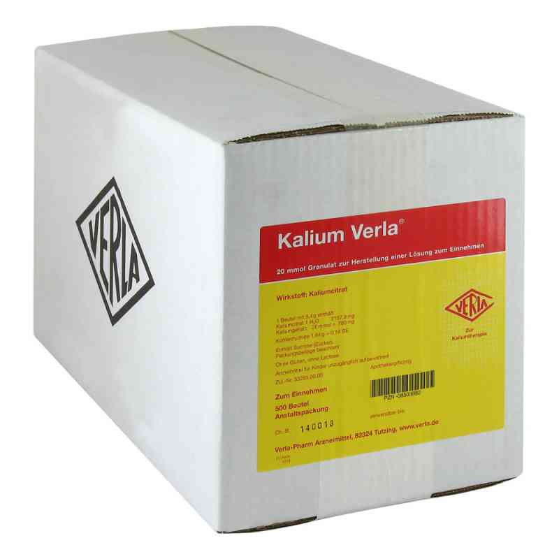Kalium Verla Granulat Beutel 500 stk von Verla-Pharm Arzneimittel GmbH &  PZN 08503982