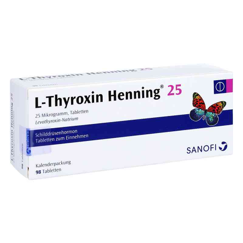 L-Thyroxin Henning 25 98 stk von Sanofi-Aventis Deutschland GmbH PZN 00277718