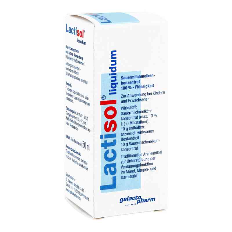 Lactisol Tropfen 50 ml von Galactopharm Dr. Sanders GmbH & Co. KG. PZN 00603069