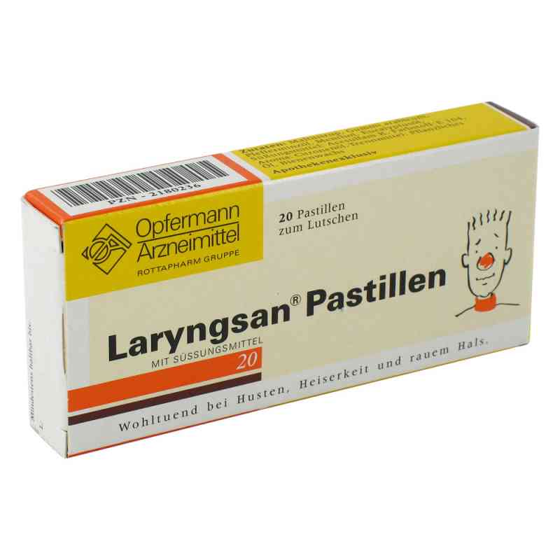 Laryngsan Pastillen 20 stk von MEDA Pharma GmbH & Co.KG PZN 02180236