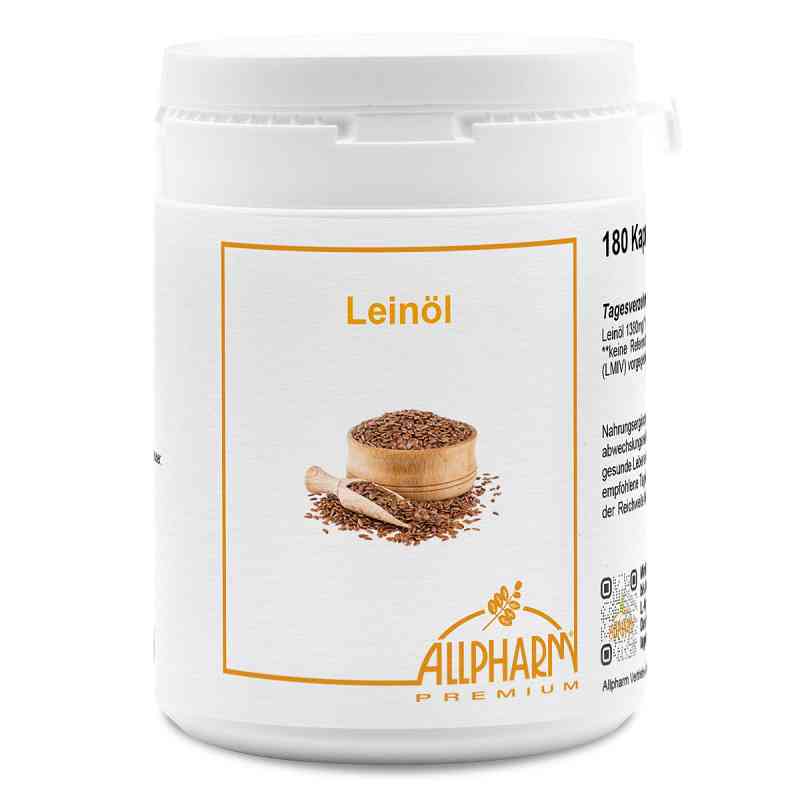 Leinöl Kapseln 180 stk von ALLPHARM Vertriebs GmbH PZN 03716733