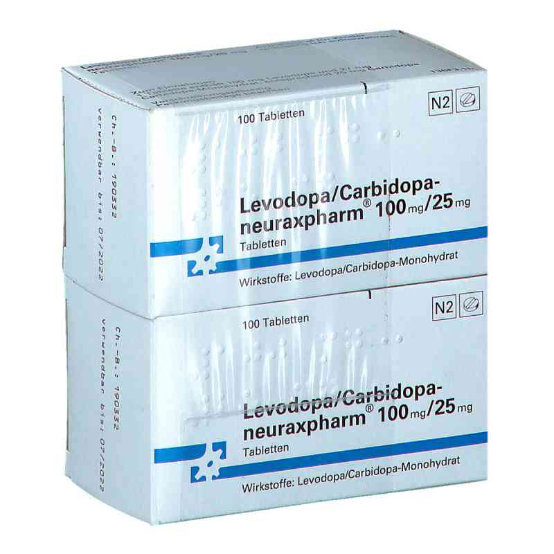 Levodop-neuraxpharm 100/25mg 200 stk von neuraxpharm Arzneimittel GmbH PZN 02918239