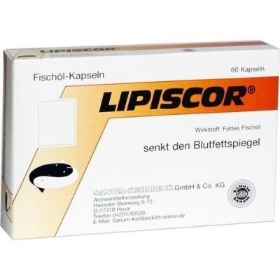 Lipiscor Fischöl Kapseln 60 stk von SANUM-KEHLBECK GmbH & Co. KG PZN 07339144