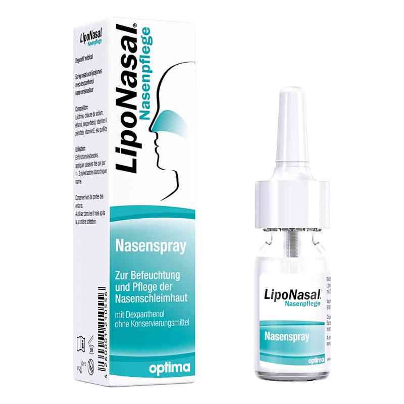 Liponasal Nasenpflege Spray 10 ml von OPTIMA Pharmazeutische GmbH PZN 08463679