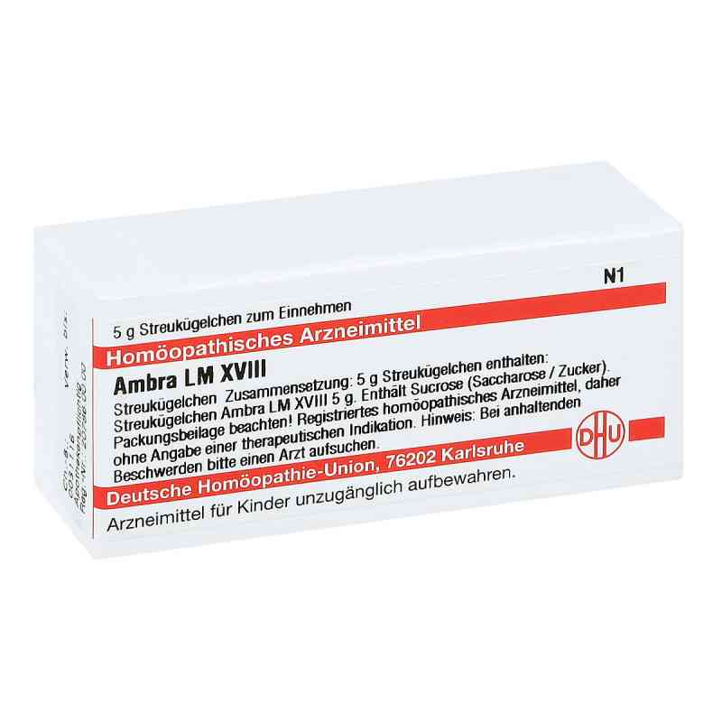 Lm Ambra Xviii Globuli 5 g von DHU-Arzneimittel GmbH & Co. KG PZN 02658577