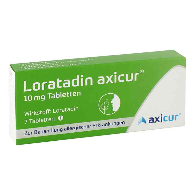 Loratadin axicur 10 mg Tabletten 7 stk von axicorp Pharma GmbH PZN 14293750