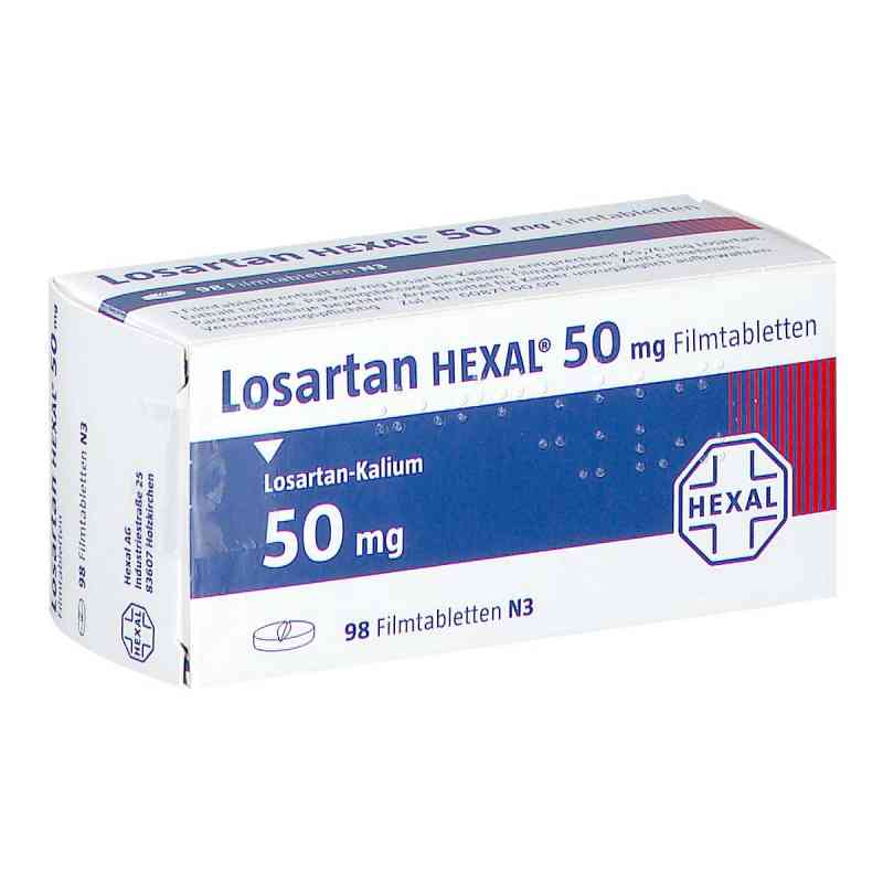 Losartan HEXAL 50mg 98 stk von Hexal AG PZN 03215899