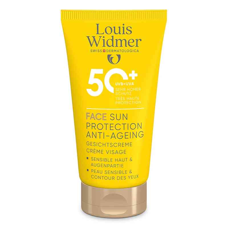 Louis Widmer Face Sun Protection Anti-Ageing 50 unparfümiert 50 ml von LOUIS WIDMER GmbH PZN 18441940