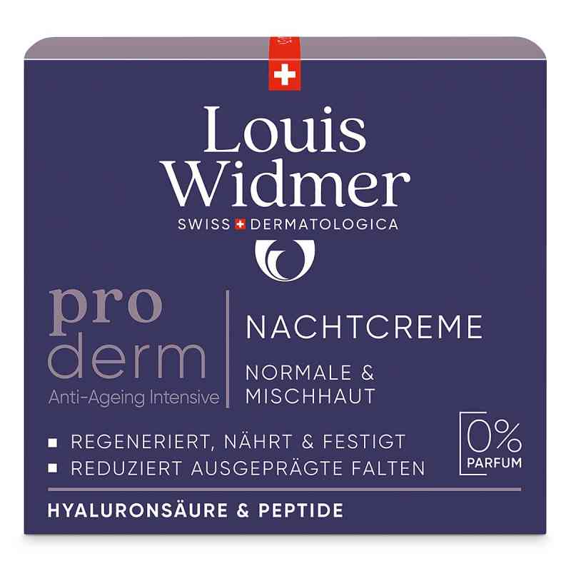 Louis Widmer proderm Nachtcreme unparfümiert 50 ml von LOUIS WIDMER GmbH PZN 18406872