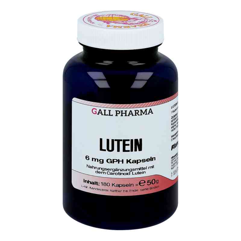 Lutein 6 mg Kapseln 180 stk von GALL-PHARMA GmbH PZN 00768534