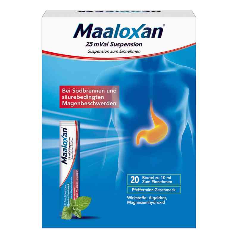 MAALOXAN Suspension bei Sodbrennen mit Magenschmerzen 20X10 ml von A. Nattermann & Cie GmbH PZN 01427367
