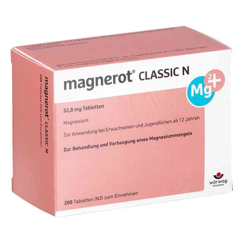 Magnerot Classic N Tabletten 200 stk von Wörwag Pharma GmbH & Co. KG PZN 00150780