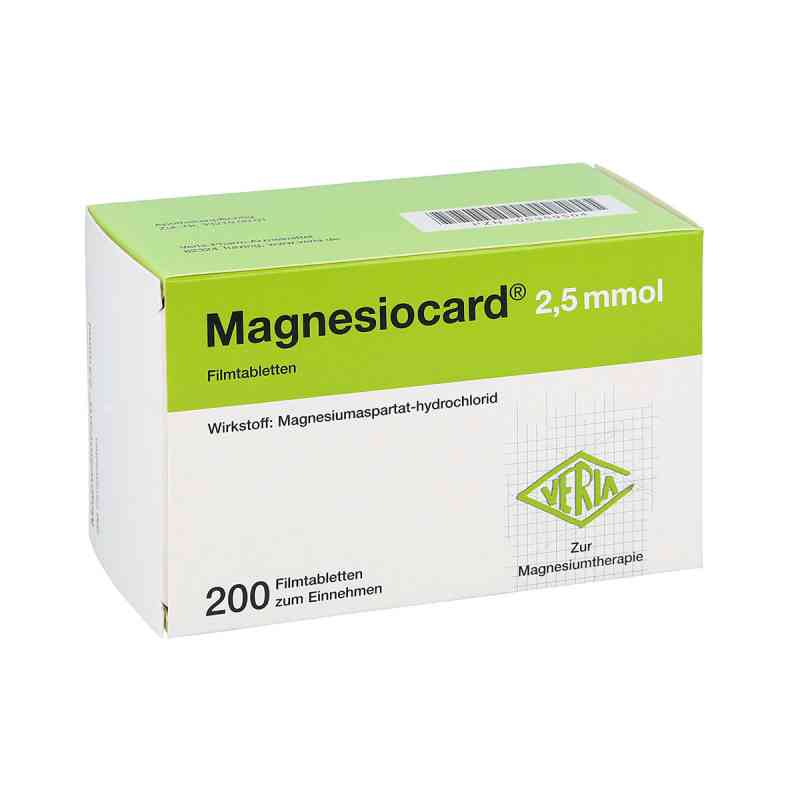 Magnesiocard 2,5 mmol Filmtabletten 200 stk von Verla-Pharm Arzneimittel GmbH &  PZN 05359504