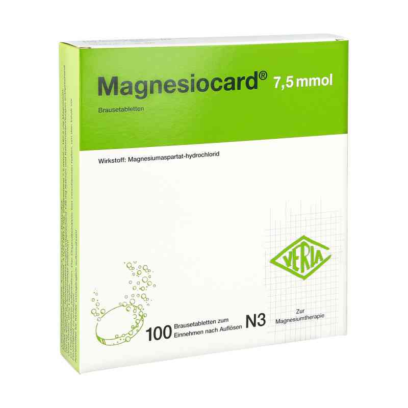 Magnesiocard 7,5 mmol Brausetabletten 100 stk von Verla-Pharm Arzneimittel GmbH &  PZN 00110303