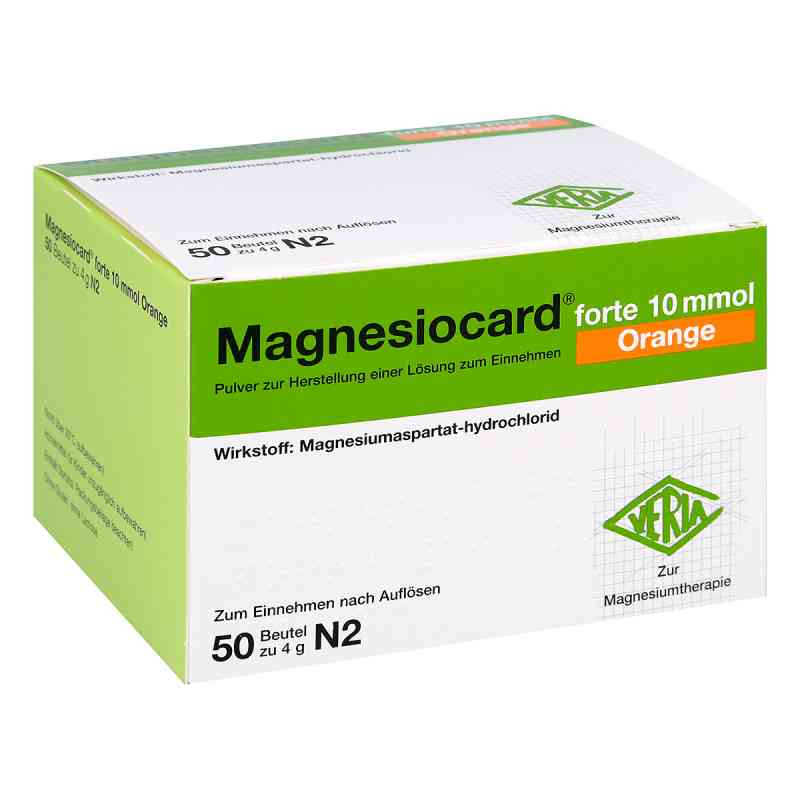 Magnesiocard forte 10 mmol Orange Pulver 50 stk von Verla-Pharm Arzneimittel GmbH &  PZN 02470342