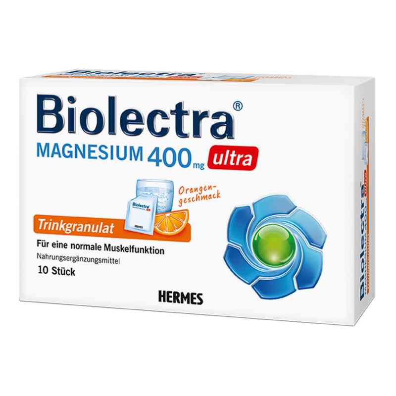 Magnesium Biolectra 400 mg ultra Trinkgran.orange 10 stk von HERMES Arzneimittel GmbH PZN 11559118