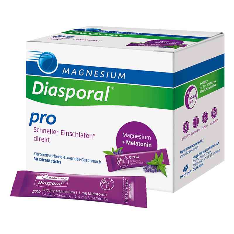 Magnesium Diasporal Pro Schneller Einschlafen Dir. 30 stk von Protina Pharmazeutische GmbH PZN 19552883