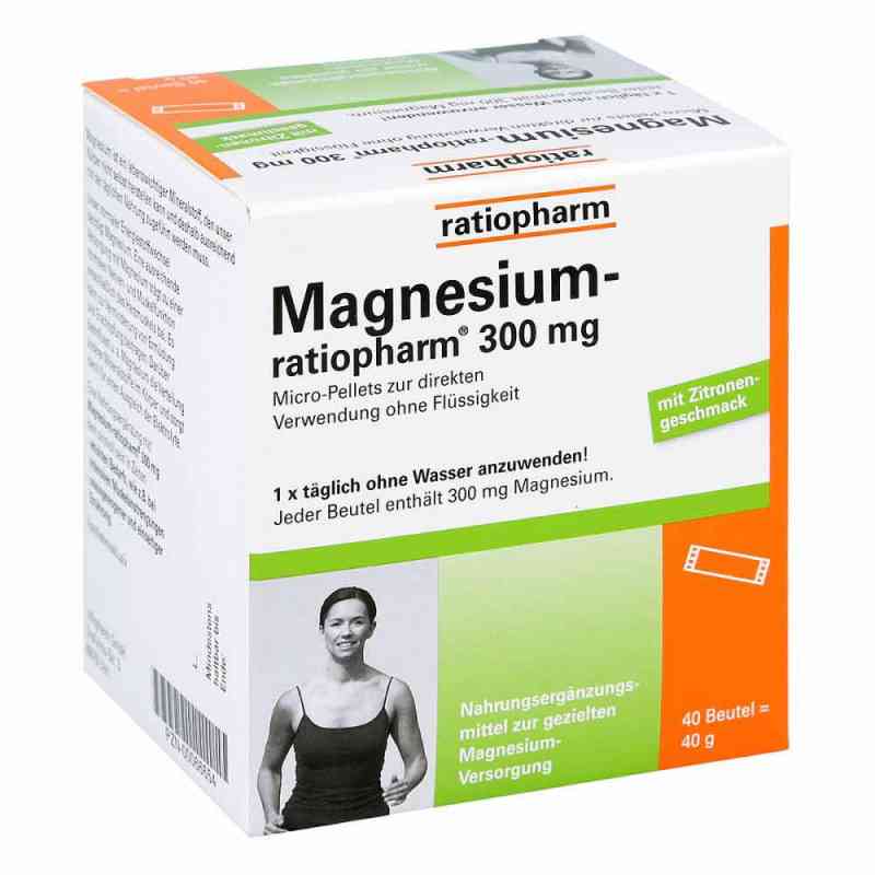 Magnesium Ratiopharm 300 mg Micro Pellets mit Granulat 40 stk von Hermes Pharma Ges.m.b.H. PZN 00066654