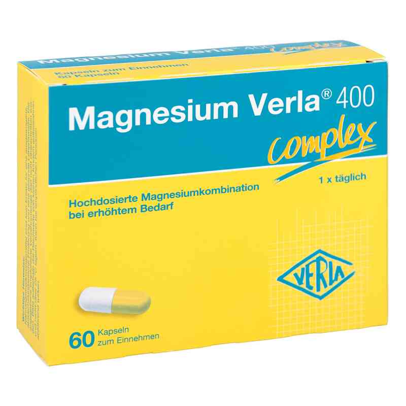 Magnesium Verla 400 Kapseln 60 stk von Verla-Pharm Arzneimittel GmbH &  PZN 13984512