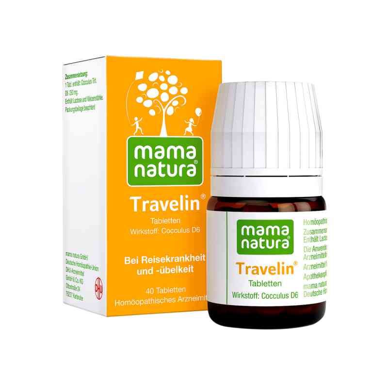 Mama Natura Travelin Reisetabletten 40 stk von DHU-Arzneimittel GmbH & Co. KG PZN 11304571