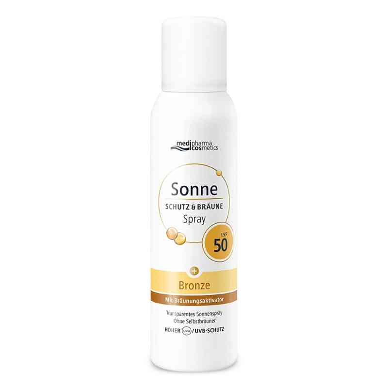 medipharma cosmetics Sonne Schutz & Bräune LSF 50 Aerosol-Spray 150 ml von Dr. Theiss Naturwaren GmbH PZN 18358989