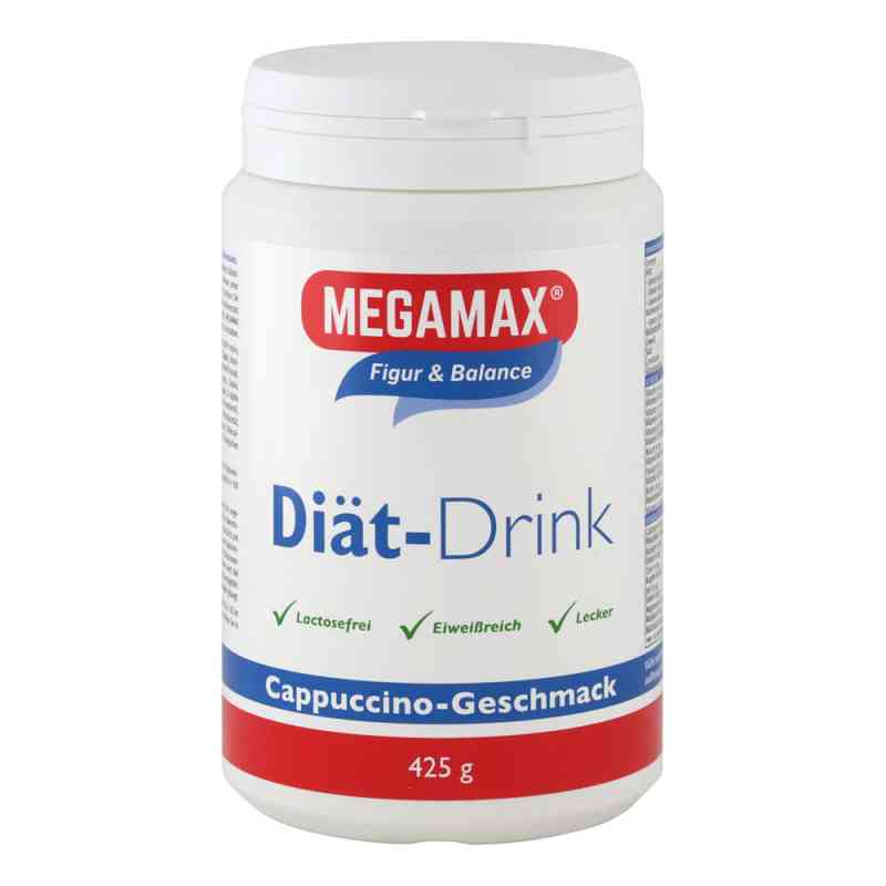 Megamax Diät Drink Cappuccino Pulver 425 g von Megamax B.V. PZN 07577748
