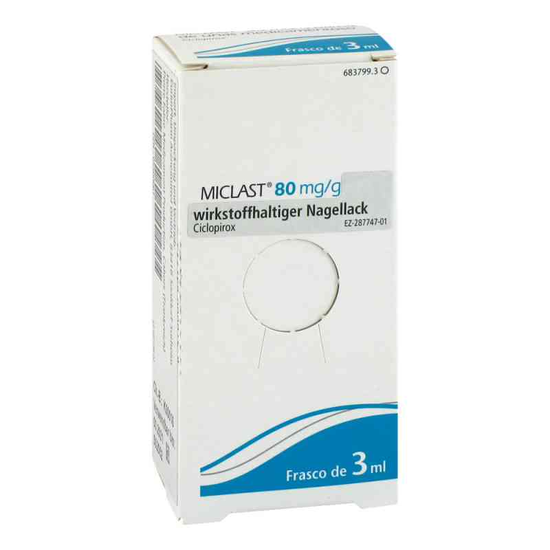 Miclast 80 mg/g wirkstoffhaltiger Nagellack 3 ml von EurimPharm Arzneimittel GmbH PZN 05500061
