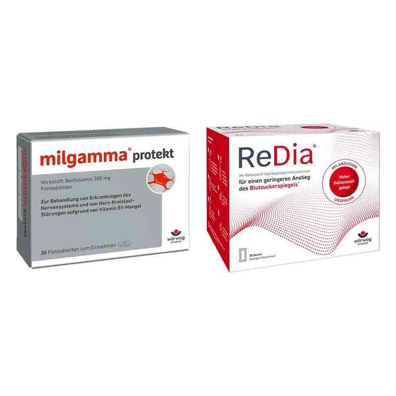 milgamma protekt (30 Stk.) + Redia (30 Stk.) 1 Set von Wörwag Pharma GmbH & Co. KG PZN 08106615
