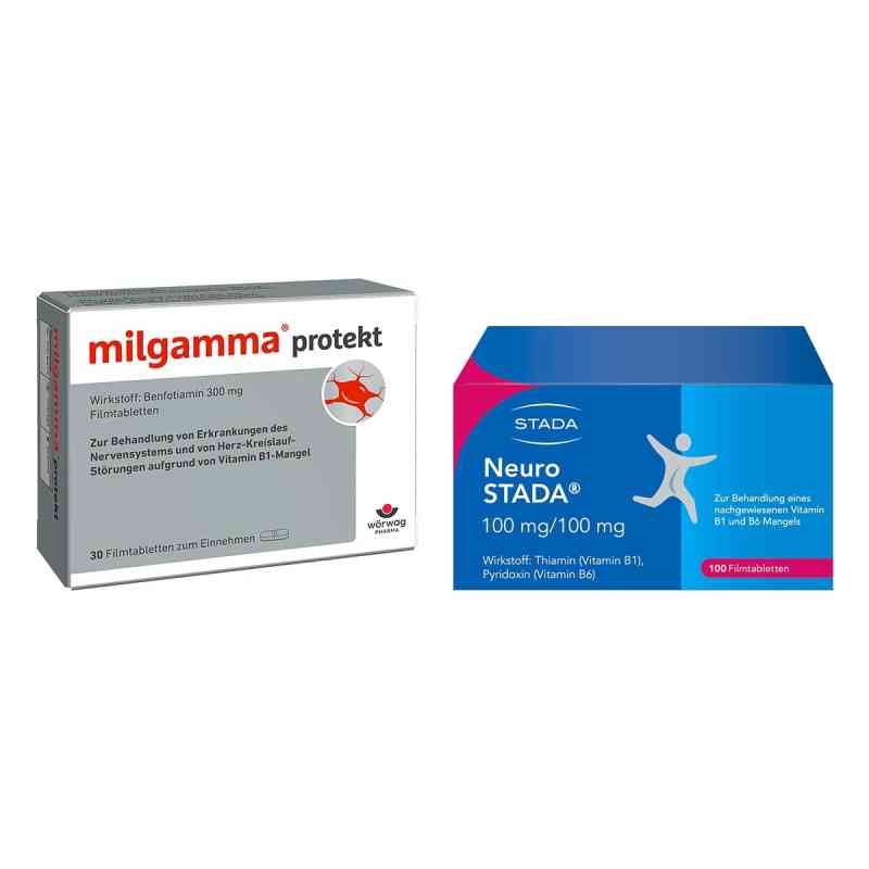 Milgamma Protekt Filmtabletten + Neuro Stada Filmtabletten 30 + 100 stk von  PZN 08105435