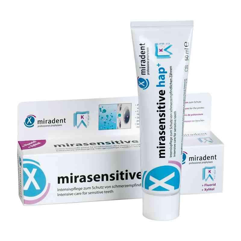 Miradent Zahncreme mirasensitive hap+ 50 ml von Hager Pharma GmbH PZN 09096881