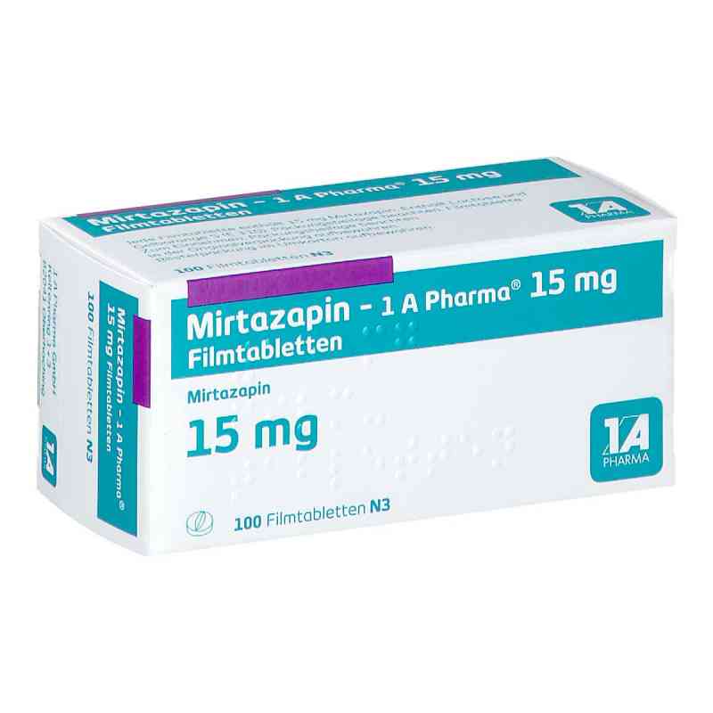 Mirtazapin-1A Pharma 15mg 100 stk von 1 A Pharma GmbH PZN 00250659