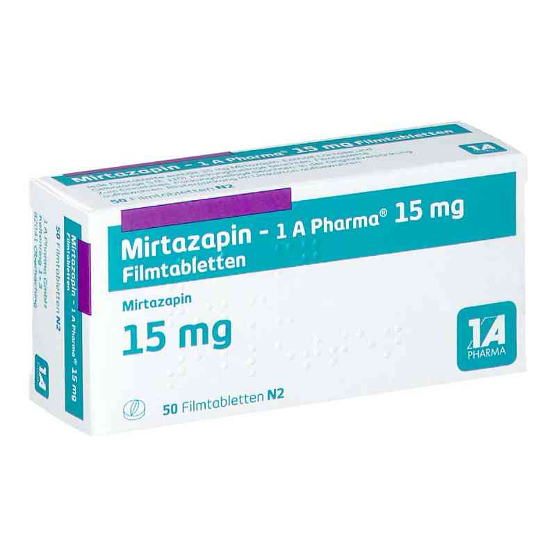 Mirtazapin-1A Pharma 15mg 50 stk von 1 A Pharma GmbH PZN 00250642