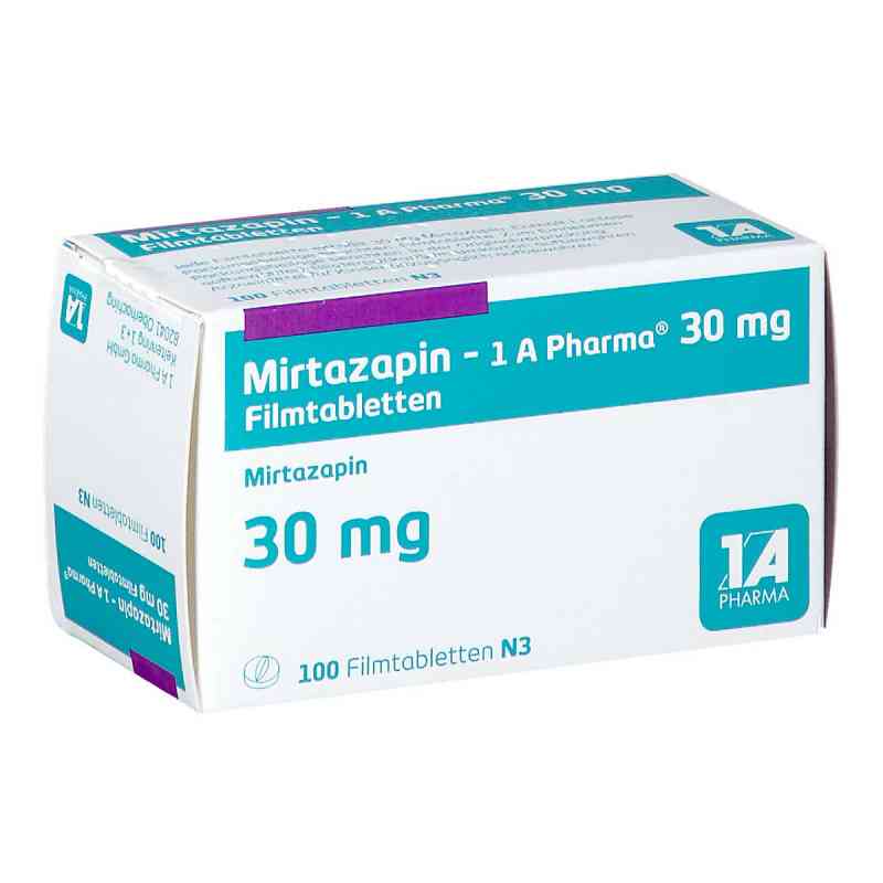 Mirtazapin-1A Pharma 30mg 100 stk von 1 A Pharma GmbH PZN 00250688
