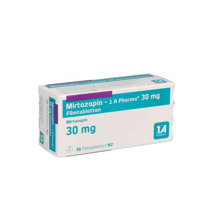 Mirtazapin-1A Pharma 30mg 50 stk von 1 A Pharma GmbH PZN 00250671
