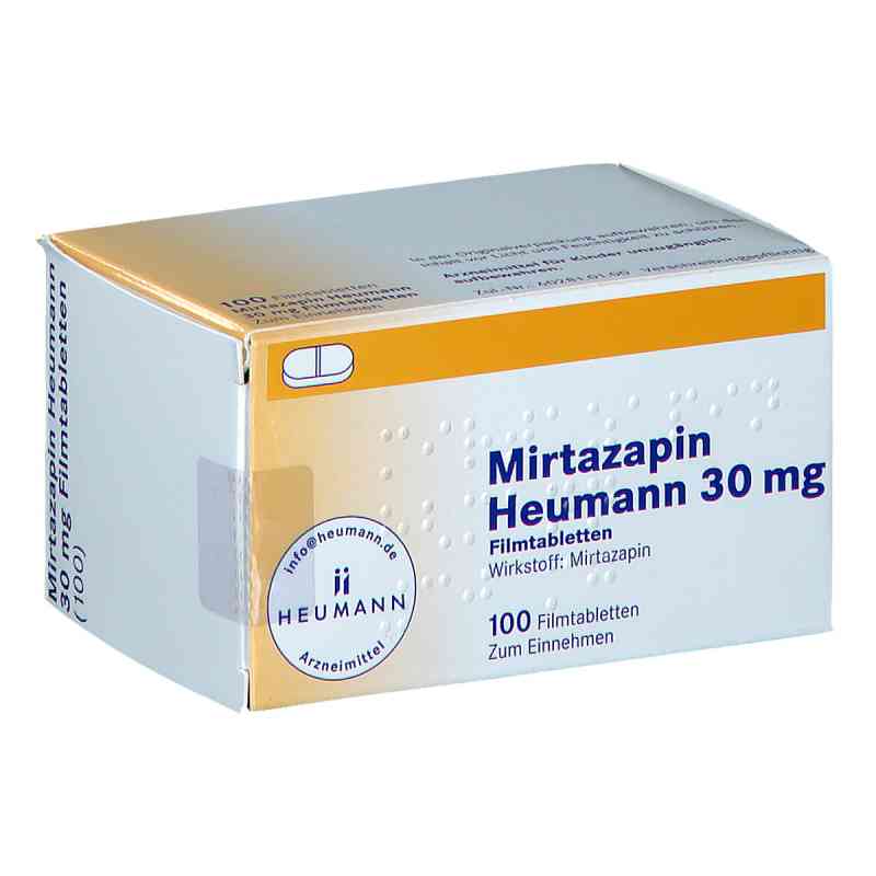Mirtazapin Heumann 30mg 100 stk von HEUMANN PHARMA GmbH & Co. Generi PZN 02892439