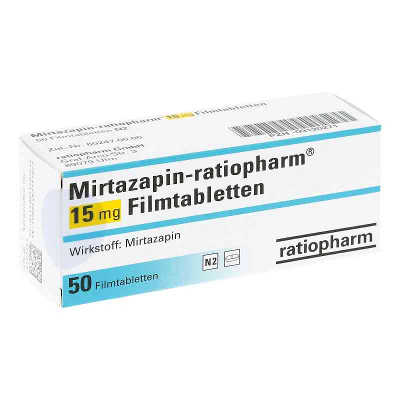 Mirtazapin-ratiopharm 15mg 50 stk von ratiopharm GmbH PZN 03120271