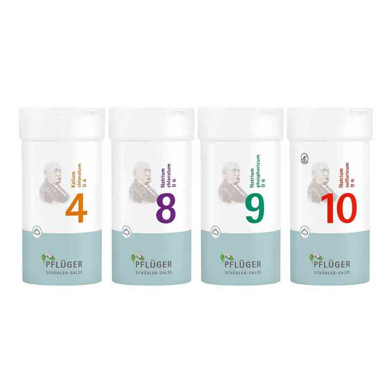 Mit Schwung ins Frühjahr - Schüßler-Kombi von Pflüger 4x100 g von Homöopathisches Laboratorium Alexander Pflüger Gmb PZN 08102201