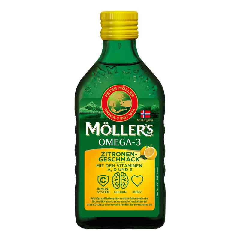 Möller's Omega-3 Zitrone Öl 250 ml von Kyberg Pharma Vertriebs GmbH PZN 15638375