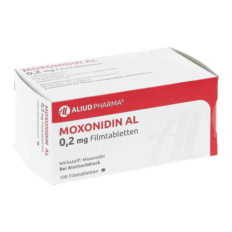 Moxonidin Al 0,2 mg Filmtabletten 100 stk von ALIUD Pharma GmbH PZN 01035874