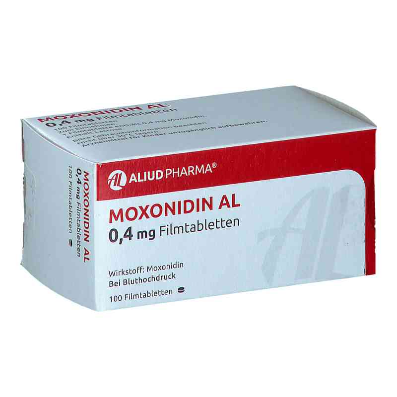 Moxonidin Al 0,4 mg Filmtabletten 100 stk von ALIUD Pharma GmbH PZN 01036141